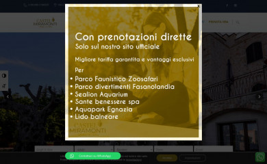hotelmiramontifasano.it screenshot