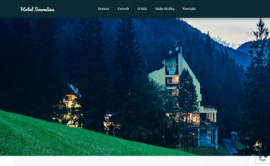 hotelsmrecina.sk screenshot