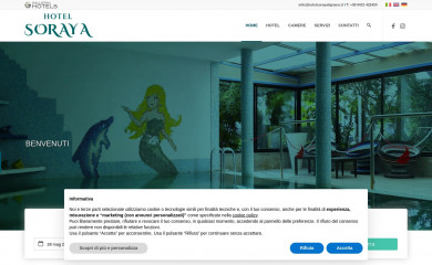 hotelsorayalignano.it screenshot