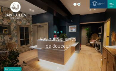 hotelsaintjulien.com screenshot