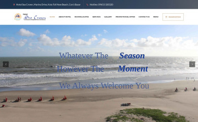 hotelseacrownbd.com screenshot