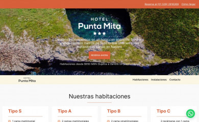 hotelpuntamita.com screenshot