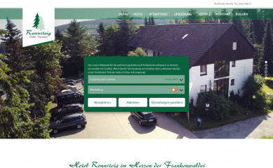 hotelrennsteig.de screenshot