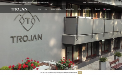 hoteltrojan.pl screenshot