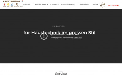 hottinger-haustechnik.ch screenshot