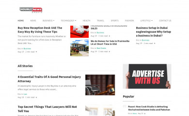 hourlynewsupdate.com screenshot