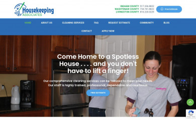 housekeepingassociates.com screenshot
