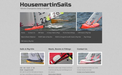 housemartinsails.co.uk screenshot