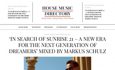 housemusicdirectory.com screenshot