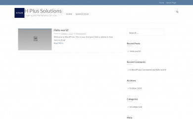 hpluscleaning.com.sg screenshot