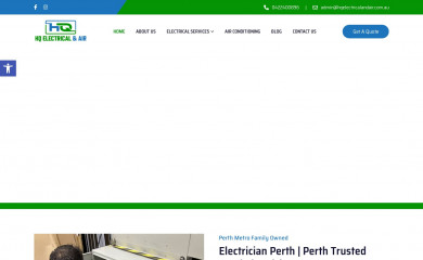 hqelectricalandair.com.au screenshot
