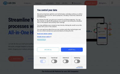 hr-on.com screenshot