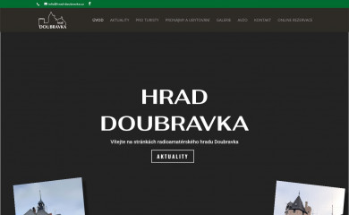 hrad-doubravka.cz screenshot