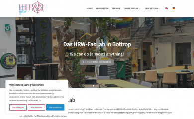 hrw-fablab.de screenshot