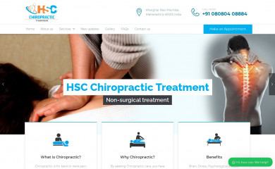 hscchiropractor.com screenshot