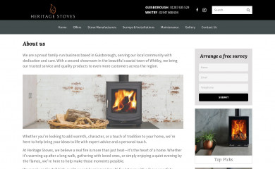 hstoves.co.uk screenshot