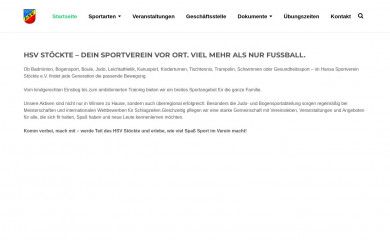 hsvstoeckte.de screenshot