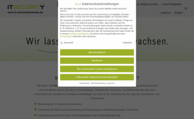 it-sicherheitscluster.de screenshot