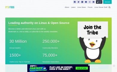 itsfoss.com screenshot
