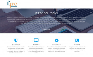 itprosolutions.cl screenshot