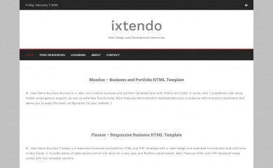 http://ixtendo.com/themes/inceptio-wp/ screenshot
