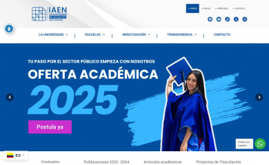 iaen.edu.ec screenshot
