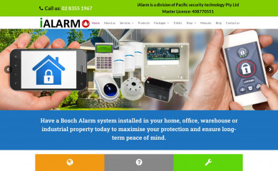 ialarm.com.au screenshot
