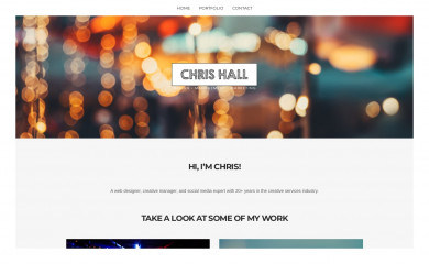 iamchrishall.com screenshot