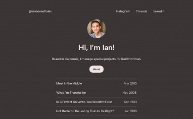 ianbennettalas.com screenshot
