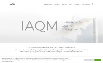 iaqm.co.uk screenshot