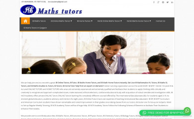 ibmathtutors.in screenshot