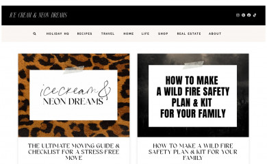 icecreamandneondreams.com screenshot