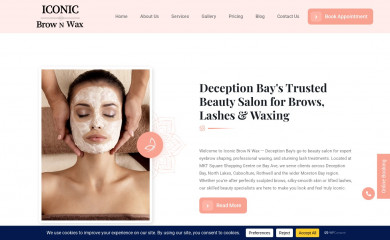iconicbrownwax.com.au screenshot