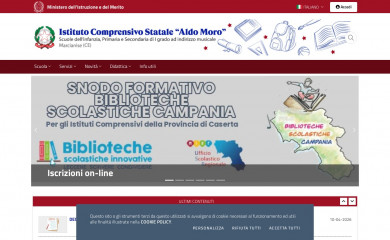 icmoromarcianise.edu.it screenshot