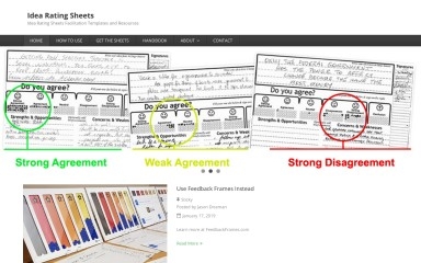 idearatingsheets.org screenshot