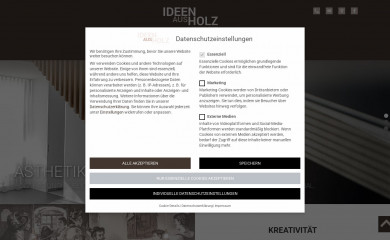 ideenausholz.at screenshot