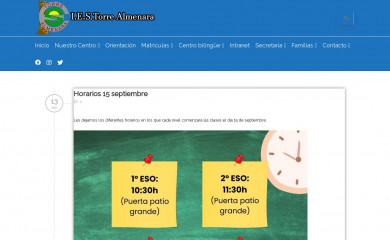 iestorrealmenara.es screenshot