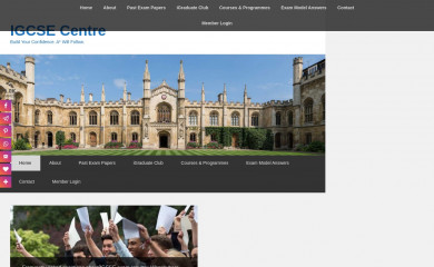 igcsecentre.com screenshot