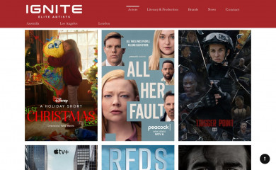 igniteeliteartists.com screenshot