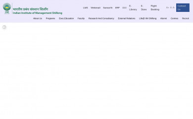 iimshillong.ac.in screenshot