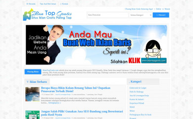 iklantopgratis.com screenshot