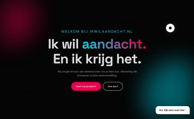 ikwilaandacht.nl screenshot