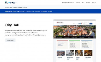 https://www.ilovewp.com/themes/city-hall/ screenshot