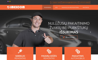 imexcom.lt screenshot