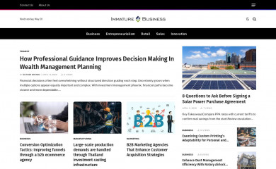 immaturebusiness.com screenshot