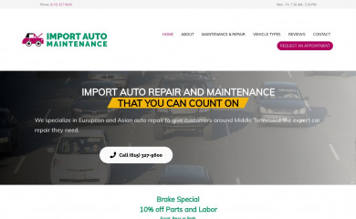 importautomaintenance.com screenshot