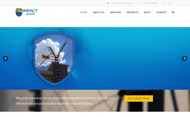 impactfencing.co.za screenshot