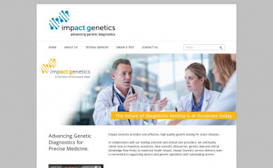 impactgenetics.com screenshot