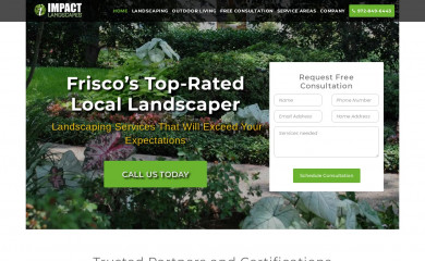 impactlandscapes.net screenshot