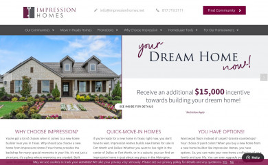 impressionhomes.net screenshot